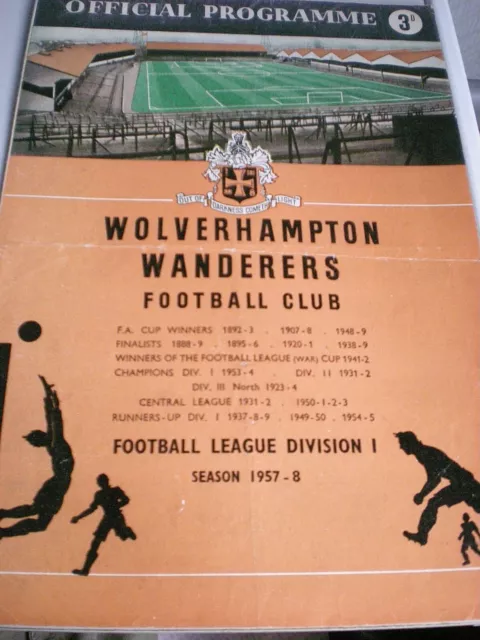 WOLVERHAMPTON WANDERERS v BOLTON WANDERERS, 28th AUGUST 1957. LEAGUE DIVISION 1.