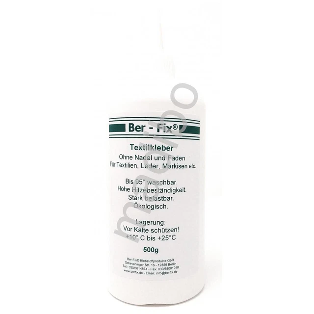 86,00 Euro pro 1kg Ber-Fix Textilkleber - Inhalt: 500 Gramm + 5 x Leerflasche