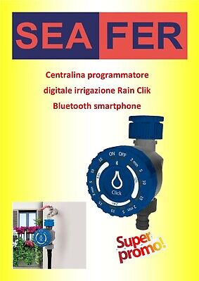 Centralina programmatore digitale irrigazione Rain Clik Bluetooth smartphone