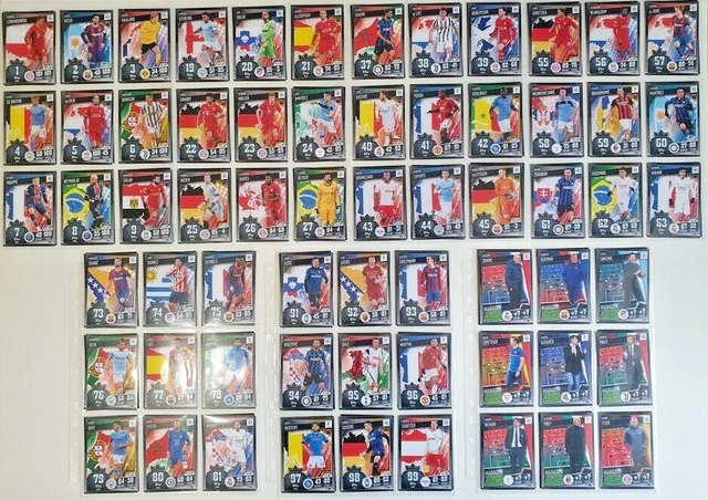 Topps Match Attax 101 2020/21 Set Base Completo + 5 Carte Parallele Viola Salah!