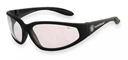 Smith & Wesson 19856 Safety Glasses, Wraparound Clear Polycarbonate Lens,
