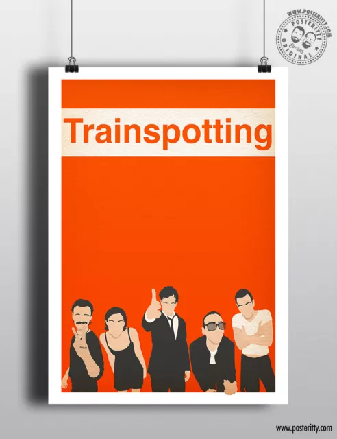 TRAINSPOTTING Minimalist Art Movie Poster Minimal Film Print Posteritty Begbie