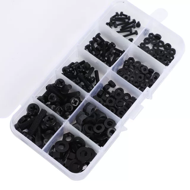 270pcs M2/M2.5/M3/M4/M5 Screw Nut Washer Assortment Kit Hardware Fasteners