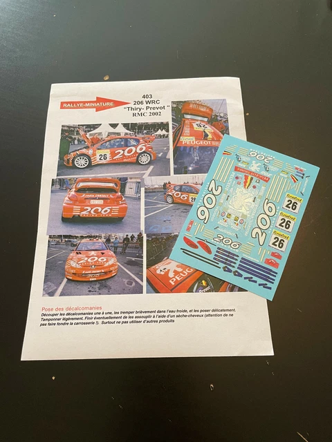 DECALS 1/43 REF 1938 Porsche 911 Ballet Rallye Monte Carlo 1982 Wrc