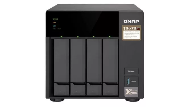 QNAP TS-473A-8G 4 Bay NAS 8G DDR4 AMD V1500B quad-core 2.2 GHz processor 2x M...