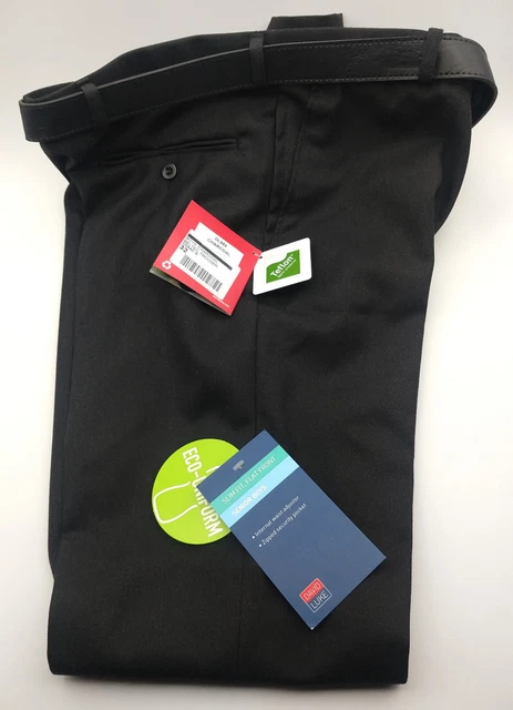 Pantaloni con cintura David Luke ragazzi anziani nuovi con etichette taglia 32R uniforme scolastica eco antracite