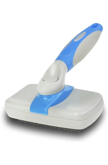 dog self cleaning slicker brush dog and cat grooming brush for short + long hair
