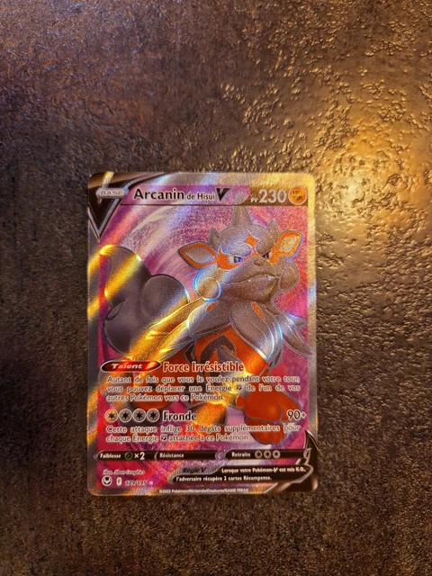 Carte Pokémon  - Arcanin de Hisui V 179/195 - EB12 Tempête argentée - FR Neuf