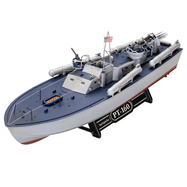 Warship Model Kit Revell Model Set Patrol Torpedo Boat PT-559 / PT-160 1:72