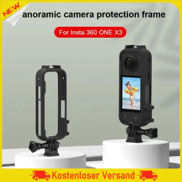 Protective Frame Case with 1/4 Adapter Action Camera Frame for Insta360 ONE X3