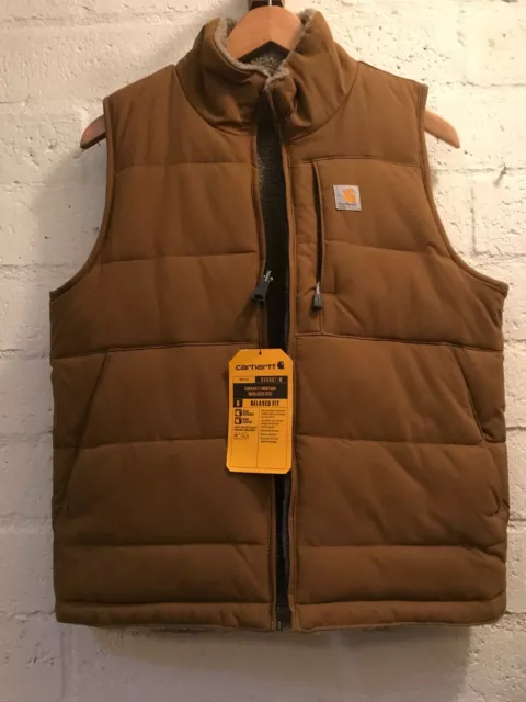 Carhartt XS Women's Montana Reversible Relaxed Fit Insulated Vest Oak Brown