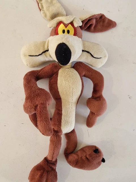 Wile E Coyote Looney Tunes Plush Soft Toy Warner Brothers. Vintage Boots. 12"