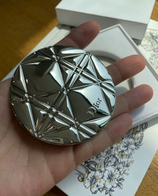 DIOR SILVER DUO Compact Mirror Makeup Mirror New In Box GWP 36.00 PicClick UK