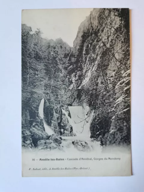 CPA 66 AMELIE-LES-BAINS - Cascade d'Annibal - Gorges du Mondony