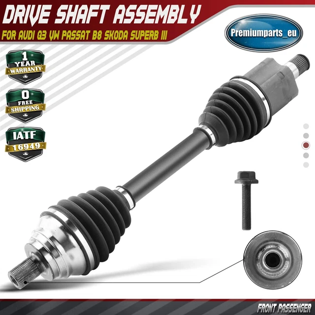 DRIVE SHAFT FRONT Left for Audi Q3 VW Passat B8 Skoda Superb III 2.0 3Q0407271AH £92.99