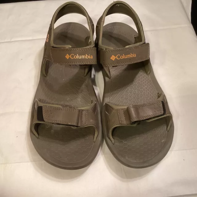 COLUMBIA RIPTIDE II Mens Size 9 Hiking Sandals Shoes Brown Ankle Strap YM5363 32.00 PicClick