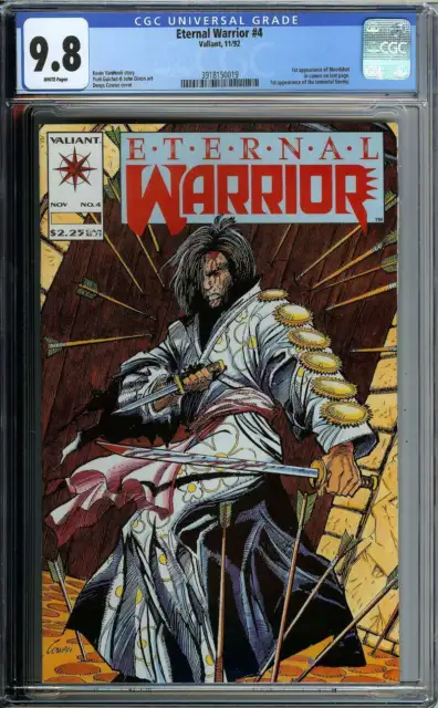 Eternal Warrior #4 Cgc 9.8 White Pages // 1St Appearance Bloodshot Marvel 1992