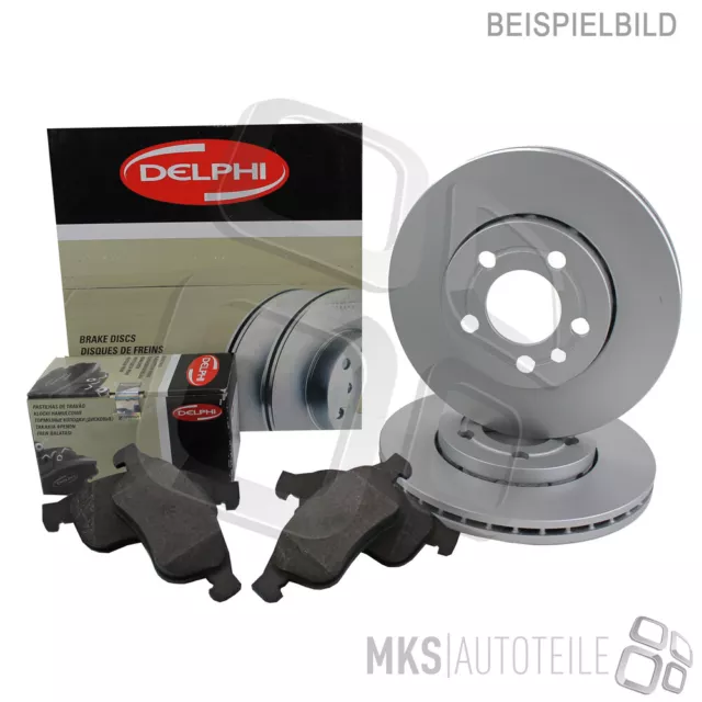 DELPHI BREMSSCHEIBEN + BELÄGE VORNE Ø258 RENAULT CLIO IV Grandtour 3999882