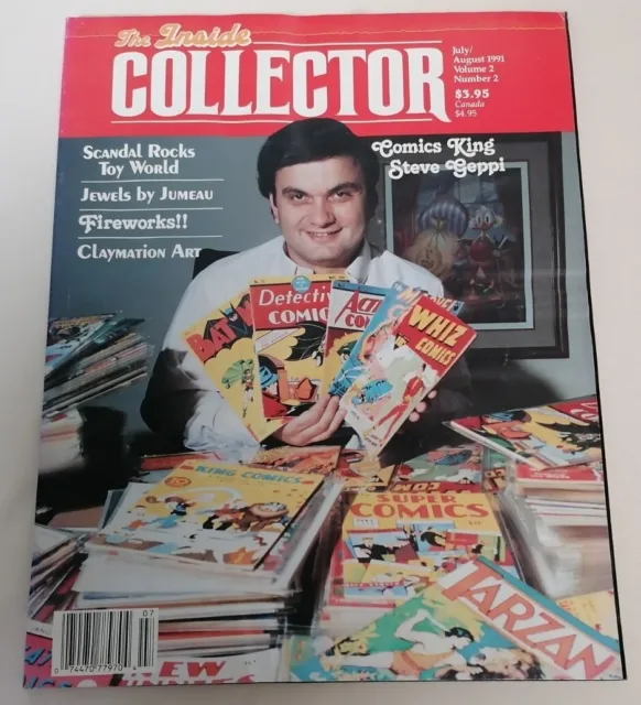 MAGAZINE - The Inside Collector Jul Aug 1991 Vol 2 No 2 Comics King Steve Geppi