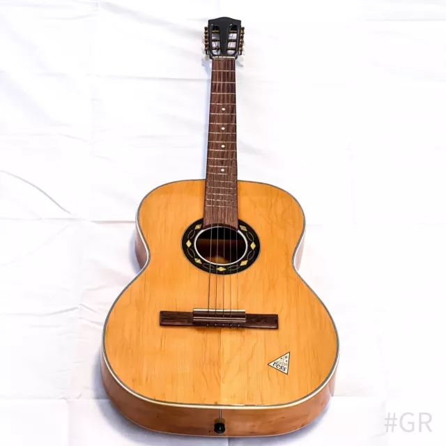 Vintage BFG Voss Parlor Guitare Classique 6-saitig 0er Années Fait Main