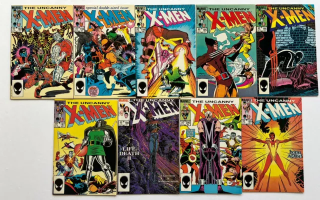 Uncanny X-Men #s 192-200 Lot of 9 - 4 Keys!- Romita, Jr. | Claremont - 1985 Exc