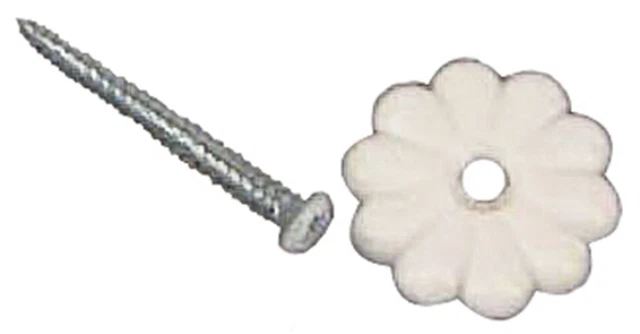 US Hardware RV Rosette Button 24 pk