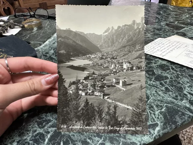 Cartolina Auronzo Di Cadore Verso Le Tre Cime Di Lavaredo Viaggiata 1957 Bg