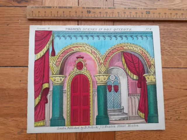 Redington Pollock's toy theatre sheet Scenes in Don Quixote