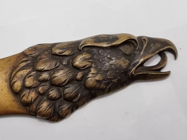 alter jagdlicher Brieföffner Bronze Adler Dekor