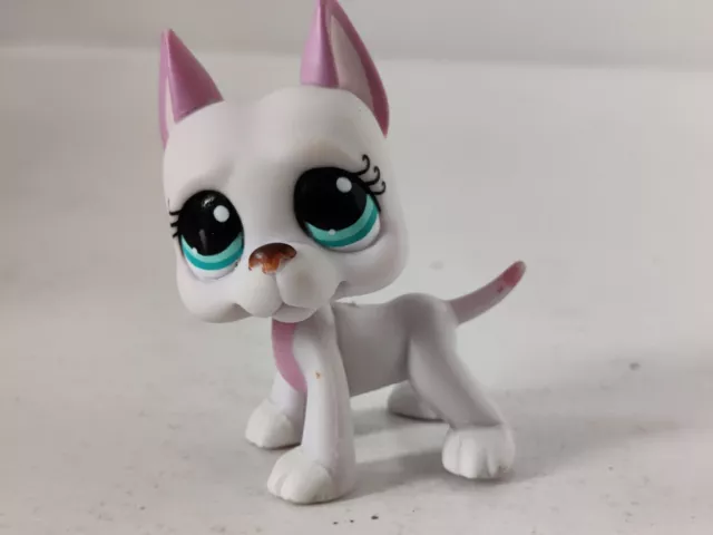 Hasbro 2007 LPS Littlest Pet Shop Pink Great Dane #1022 Free Shipping Worldwide