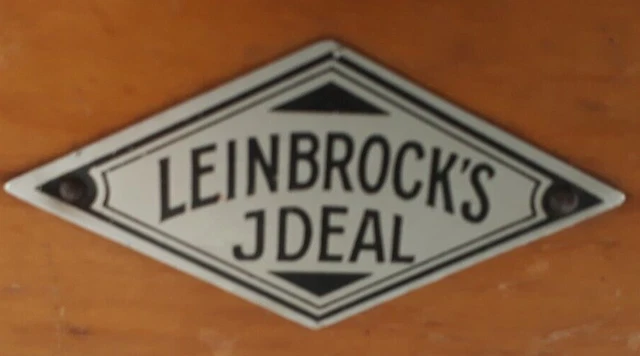 Leinbrock's Ideal sehr alt schönes gezapftes Gehäuse ca. 1930 Kaffeemühle Antik