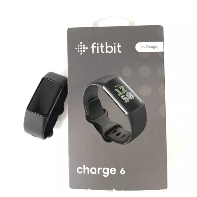 Fitbit Charge 6 Fitness Tracker GPS Bluetooth Heart Rate Smartwatch Black Strap