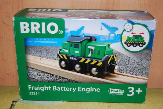 Brio 33214 - Grüne Batterie Frachtlok - OVP Unbespielt