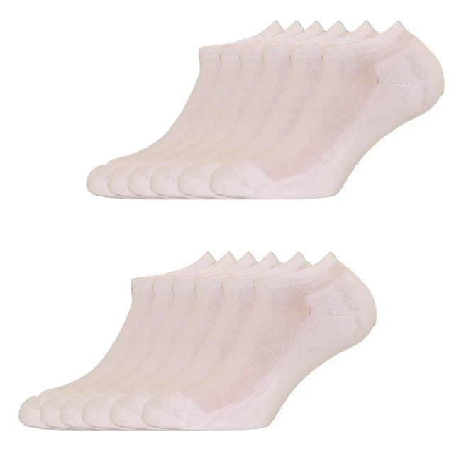 12 paia di calzini in cotone elasticizzato e piede in spugna di Fontana Calze