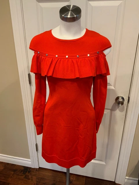 Karen Millen Red Knit Dress FOR SALE! - PicClick UK