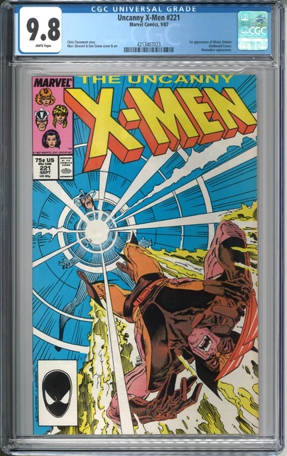 Uncanny X-Men #221 CGC 9.8 NM/MT WP 1987 Marvel Comics 1st Mister Sinister App