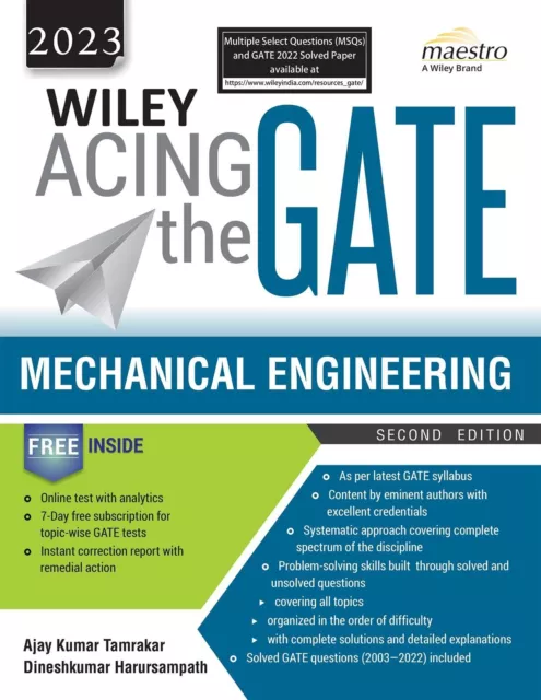 Wiley Acing the GATE: Ingeniería mecánica, 2ed, - Ajay Kumar T
