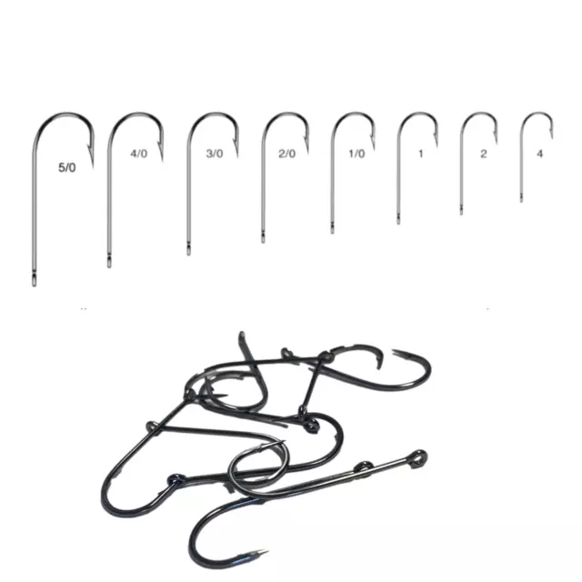 Sea Fishing Hooks Aberdeen Hooks sizes 4 to 5/0 High Carbon Chemically sharpened
