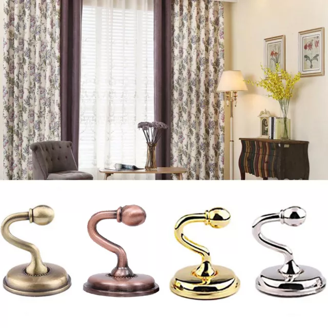 1 Pair(2PCS) Curtain Holdback Wall Tie Back Hooks Hanger Holder Window Curtain