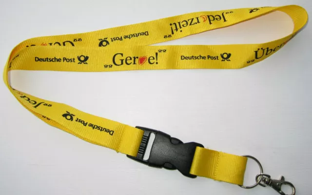 Deutsche Post Jederzeit Gerne Überall Schlüsselband Lanyard NEU (A32)