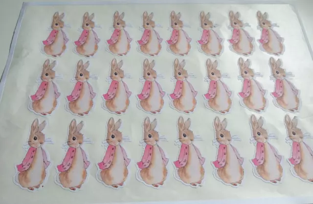 24 Flopsy  Bunny  Birthday  Party  Stickers or Baby Shower 2