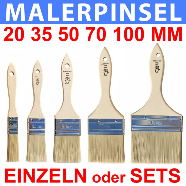 Pinsel Set Malerpinsel Flachpinsel Lasurpinsel Lackierpinsel Lackpinsel Lack 🖌️