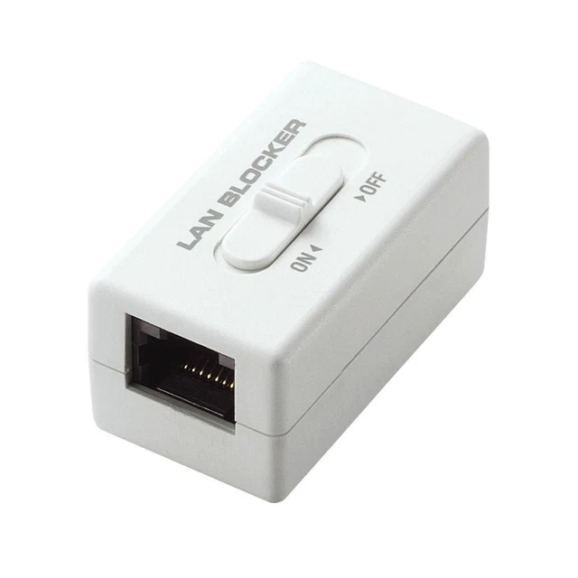 ELECOM Lan blocker network security Data Lock LD-DATABLOCK01 On/Off switch Japan