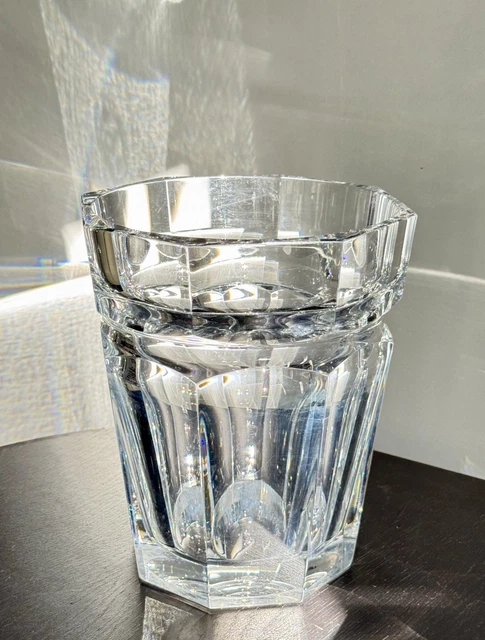 Cristal de Lorraine, très joli seau à champagne en cristal taillé