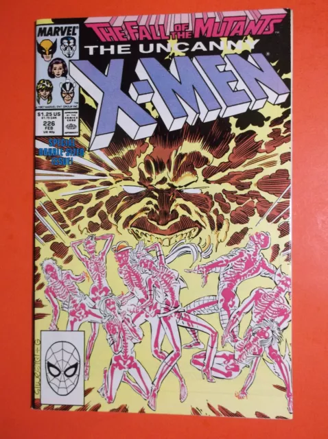Uncanny X-Men # 226 - Vf- 7.5 - 1988 Double Size Issue - Fall Of The Mutants