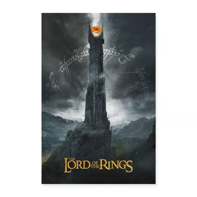 Der Herr Der Ringe Dunkler Turm Mit Auge Saurons Poster 40x60 cm, One size, weiß