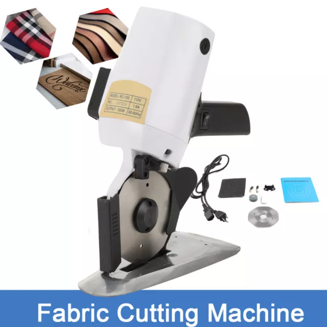 Round Cloth Fabric Cutter Cutting Machine Shear Rotary Electric Scissors