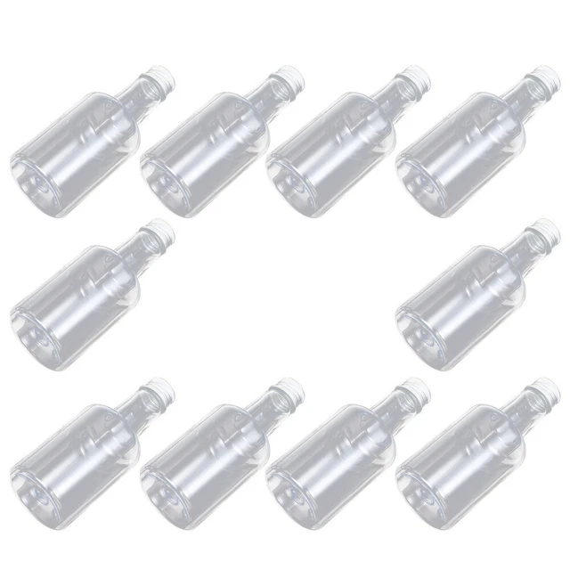 10pcs tragbare Plastikflaschen Transparente Saftflaschen Haushalt leere Flaschen