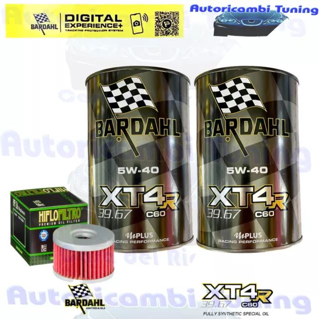 Set Entretien Huile Bardahl XT4R 5W40 + Filtre Pour Betamotor 350>2012