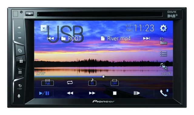 Pioneer AVH-A3200DAB Doppel-DIN CD/DVD/MP3-Autoradio Touchscreen DAB Bluetooth U